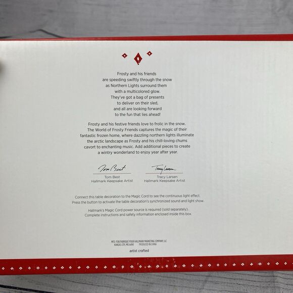 Hallmark Here Come Frosty Friends Light Sound Motion Table Decoration 2015 Box - Picture 7 of 7